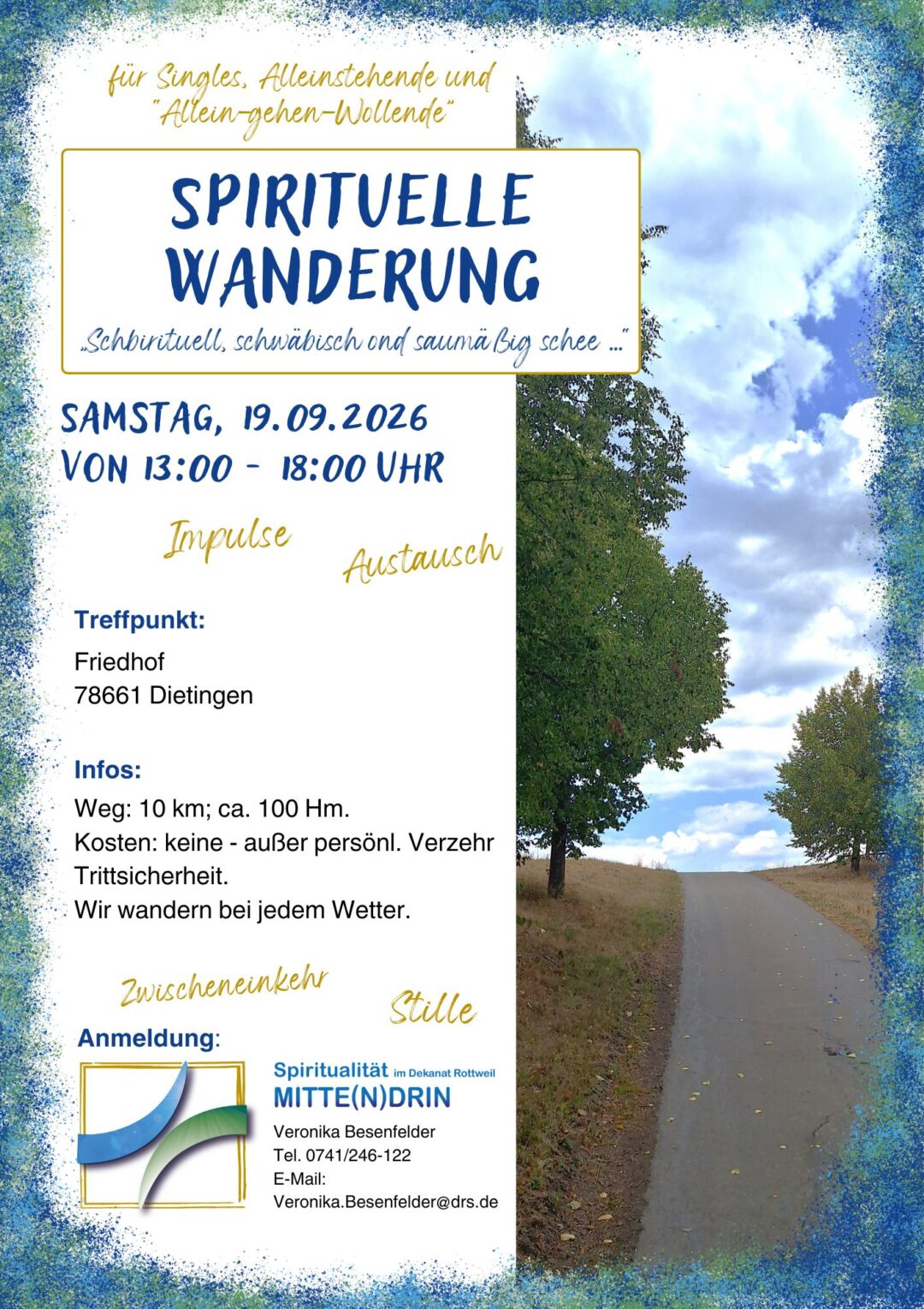 Plakat Spirituelle Wanderung 20260919